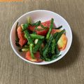 ガチャピン似's cooksnap of when they made ニラとトマトのナムル☆.
