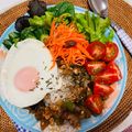 bintangさん's cooksnap of when they made カフェ風エスニック♪なすガパオごはん.