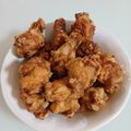 サンフラワー30's cooksnap of when they made スパイシー☆鶏モモ肉のカレー唐揚げ.