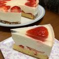 ☆suzu's cooksnap of when they made イチゴのヨーグルトケーキ.