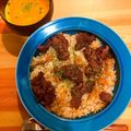 きなこ＊。's cooksnap of when they made 牛こま肉で激安♪ガーリックライスステーキ.