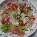 まぶたん's cooksnap of when they made ♪グレープフルーツキウイ生ハムサラダ♪.