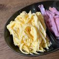 ちず子's cooksnap of when they made * レンジで簡単 ❤薄焼き卵de錦糸卵♪.