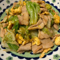 クック9FYCIT☆'s cooksnap of when they made レタスの大量消費に！豚肉レタス卵炒め.