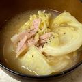 yummy?'s cooksnap of when they made ＊とろとろキャベツとベーコンの味噌汁＊.