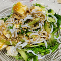 せいちゃん♪♪'s cooksnap of when they made 水菜と豆腐と釜揚げしらすの韓国風サラダ.