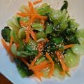 ナンキンハゼ's cooksnap of when they made 調味料3つ！チンゲン菜と人参のナムル.