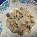 Lemon0790's cooksnap of when they made フライパンひとつ鶏肉ときのこのクリーム煮.