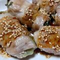 monjimari's cooksnap of when they made レンジde簡単肉巻きレタス.