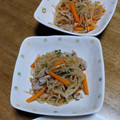 和☆2049's cooksnap of when they made 【作り置き】焼肉のタレで白滝チャプチェ風.