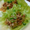 ばたみそーぱん☆'s cooksnap of when they made 居酒屋で食べたピリ辛ひき肉納豆丼.