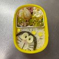 Chaaa_room's cooksnap of when they made ひょっこり。ドラえもん弁当（キャラ弁）　.