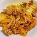 ogupi's cooksnap of when they made キャベツでかさまし！豚キムチ.