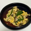 ★ころんたん★'s cooksnap of when they made ピーマン、しめじ、卵の鶏ガラマヨ炒め.