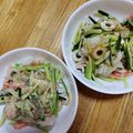 戴きます's cooksnap of when they made 糸コンニャクとハムとレタス.