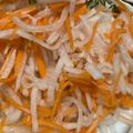 ﾌﾞﾚﾝﾀﾞ's cooksnap of when they made 人参、大根とハムの甘酢サラダ.