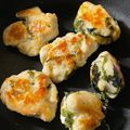 youshizu's cooksnap of when they made 鶏ムネほうれん草チーズバーグ.