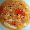 つよまり's cooksnap of when they made 蒸し鶏と卵トマトスープを一緒に♫.