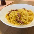 お弁当スイーツ's cooksnap of when they made 超簡単。失敗なし。基本のカルボナーラ。.