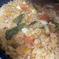 丸いフライパン's cooksnap of when they made シーフードミックスで☆旨味凝縮パエリア。.
