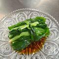 azbjbn's cooksnap of when they made 大量消費に！簡単時短deニラのお浸し.