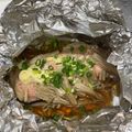 クックKLRAJE☆'s cooksnap of when they made 秋鮭のバター醤油ホイル焼き.