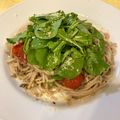 我が家のくろねこ's cooksnap of when they made ルッコラとオイルサーディンのパスタ♡.