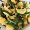☆いただきます☆'s cooksnap of when they made じゃがいもとズッキーニのバジル炒め.