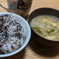 mahorou's cooksnap of when they made 切ってね♪もやしのみそ汁.