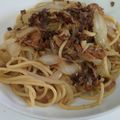コンジュまま's cooksnap of when they made 玉ねぎとサバ缶だけ！簡単和風鯖味噌パスタ.