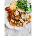 ℳᑦᑋᵃⁿ♡'s cooksnap of when they made ❀和風キノコ餡かけ☆煮込みハンバーグ❀.
