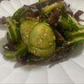 にゃつめ〜's cooksnap of when they made 簡単♪ きくらげときゅうりの胡麻酢和え.