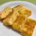ビートルズ食堂's cooksnap of when they made カニカマとチーズの卵焼き.