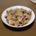 ｻﾝﾃﾞｨﾅ's cooksnap of when they made スライス大根と豚肉のにんにく醤油炒め.