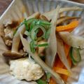 ばたみそーぱん☆'s cooksnap of when they made ごぼうたっぷり炒り豆腐【作りおき】.