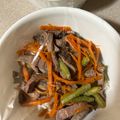 ame-ikuru's cooksnap of when they made ~いんげん人参牛肉の甘辛炒め~.