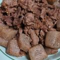 あさましまこ's cooksnap of when they made 10分で！牛肉とこんにゃくの味噌煮込み.
