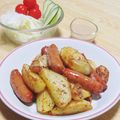 まる゜'s cooksnap of when they made 新じゃがとウインナーのジャーマンポテト.