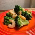 チーズスキヨ's cooksnap of when they made 海老とブロッコリーの中華炒め.
