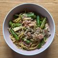 ぎょうざ好きうめりー's cooksnap of when they made アスパラとベーコンのバター醤油パスタ.