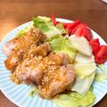 cherie04's cooksnap of when they made 簡単！揚げない鶏もも油淋鶏（ネギソース）.