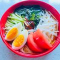 Y✿えくぼ飯's cooksnap of when they made ぶっかけ韓国冷麺風そうめん.