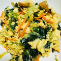 さー0x0's cooksnap of when they made ★給料日前に！ちくわと豆腐の玉子炒め★.