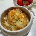 みぃぃちゃま's cooksnap of when they made ☆オニオングラタンスープ☆濃厚☆.
