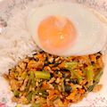 悠LOVE航's cooksnap of when they made 小松菜のドライカレー.