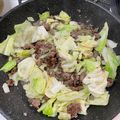 はるきのこ's cooksnap of when they made ◇豚ミンチとキャベツの味噌炒め◇.