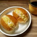 山わろ's cooksnap of when they made 湖北名物サラダパン♪（たくあんパン）.