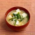 島子☆'s cooksnap of when they made ニラ&豆腐としめじのお味噌汁.