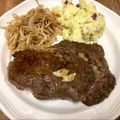 pali's cooksnap of when they made うちの牛肉ステーキ.