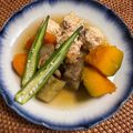 yesmama's cooksnap of when they made ☆干しエビ&鶏団子&夏野菜☆冷んやり煮物.